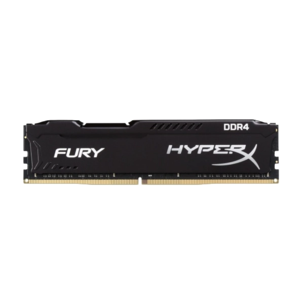 KINGSTONE HYPERX FURY - رم دسکتاپ DDR4 تک کاناله 3200 مگاهرتز CL18 کینگستون مدل HyperX Fury Black ظرفیت 16 گیگابایت