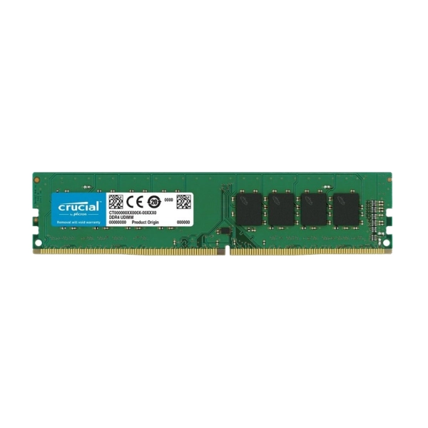 Crucial DDR4 3200MHz CL19 SINGLE Channel 1 - رم دسکتاپ DDR4 تک کاناله 3200 مگاهرتز CL22 کروشیال مدل PC4-25600 ظرفیت 8 گیگابایت