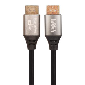 کابل DisplayPort 2.1 کی نت پلاس مدل KP-CDP2118 طول 1.8 متر